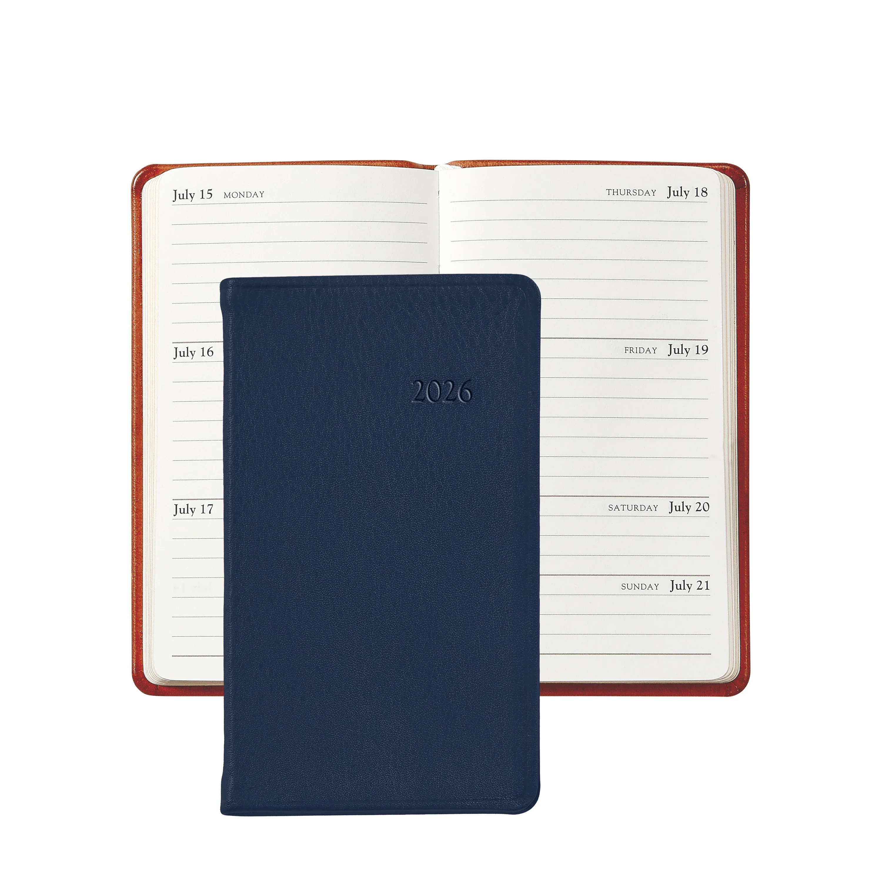 Graphic Image 2026 5" Pocket Datebook Traditional Leather - Image 2