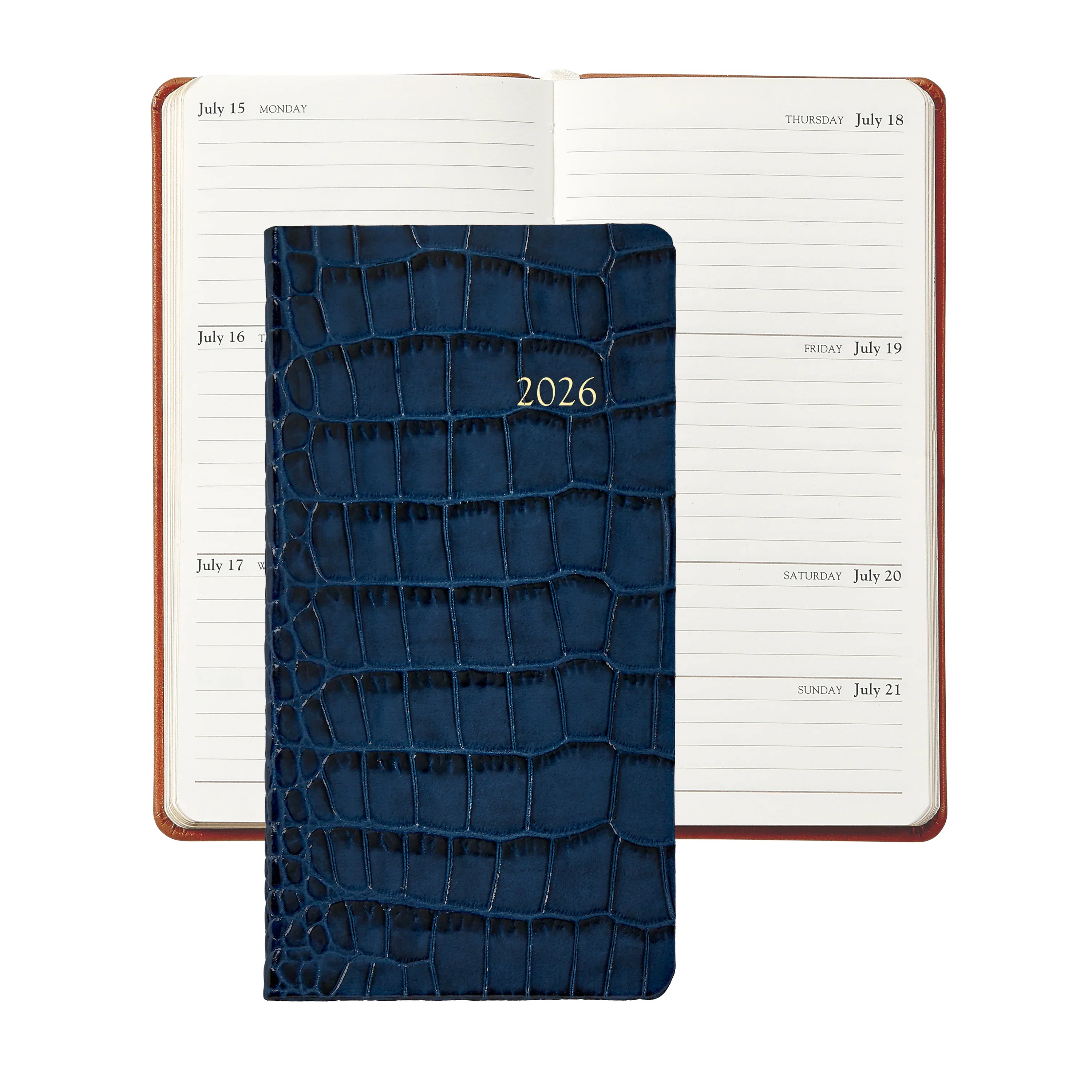 Graphic Image 2026 6" Pocket Datebook Croc Leather - Image 4