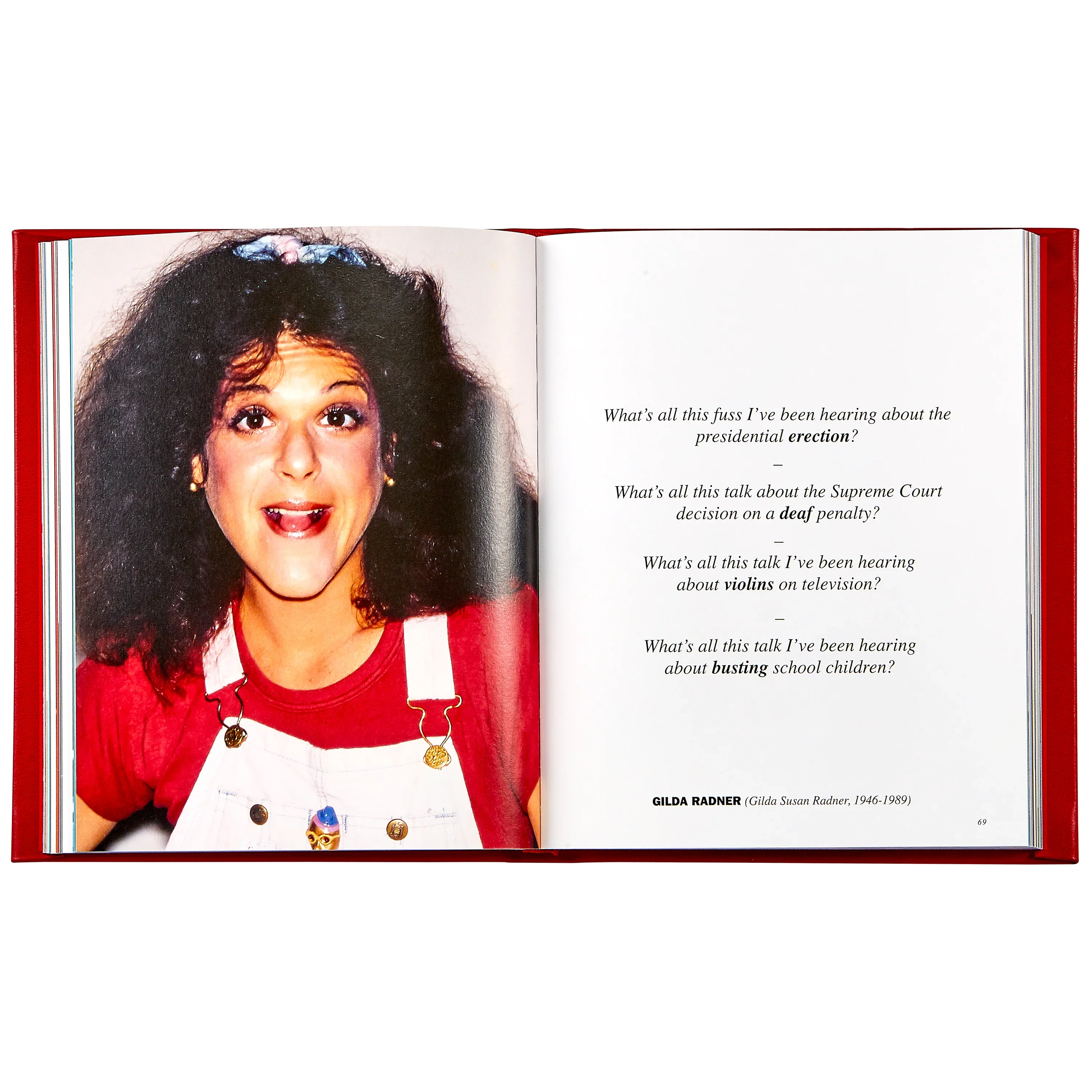 A Small Book of Jewish Comedians Red Bonded Leather - Image 4
