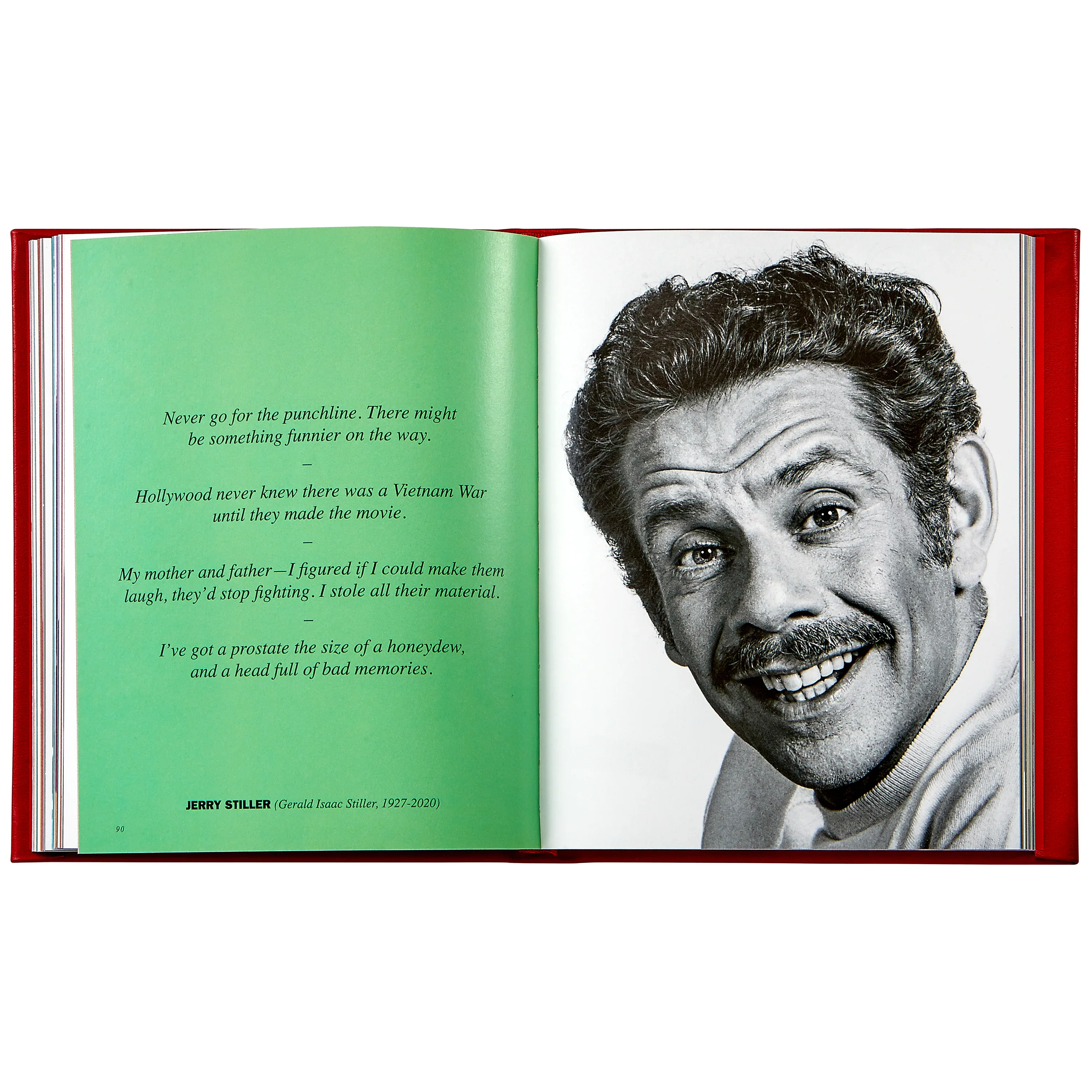 A Small Book of Jewish Comedians Red Bonded Leather - Image 5