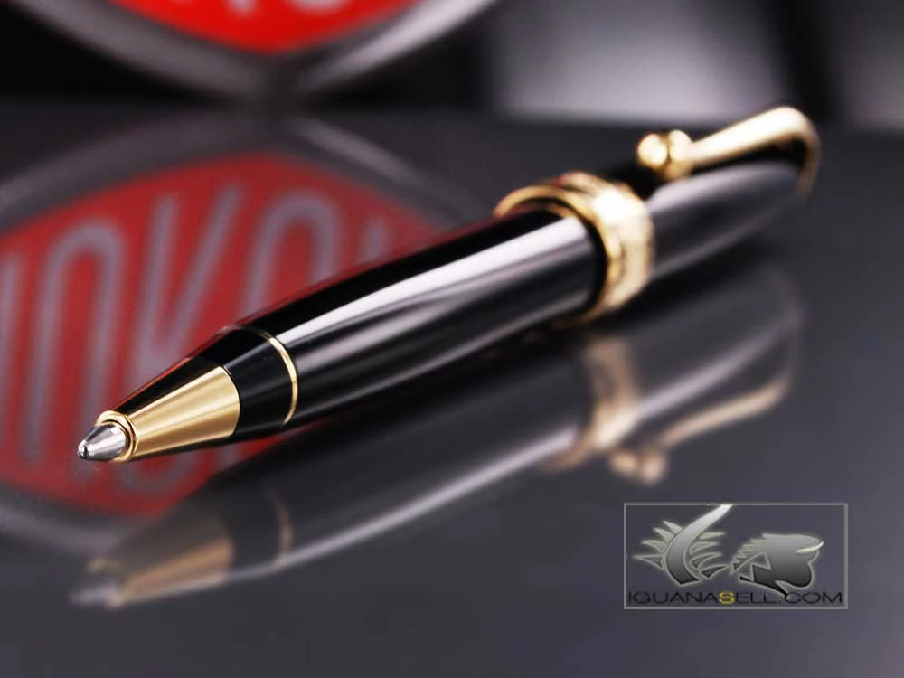 Aurora Optima - Resin Black Ballpoint Pen - AU-998N - Image 2