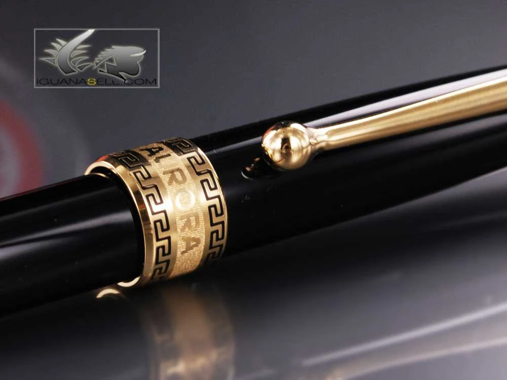 Aurora Optima - Resin Black Ballpoint Pen - AU-998N - Image 5