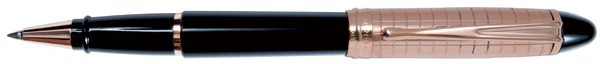 Aurora Rose Gold Cap Quadra Pattern Resin Barrel Rollerball