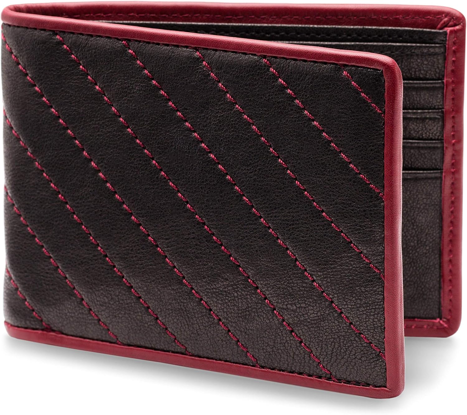 Bosca 8 Pocket Deluxe Executive Wallet Quilted Napoli Leather