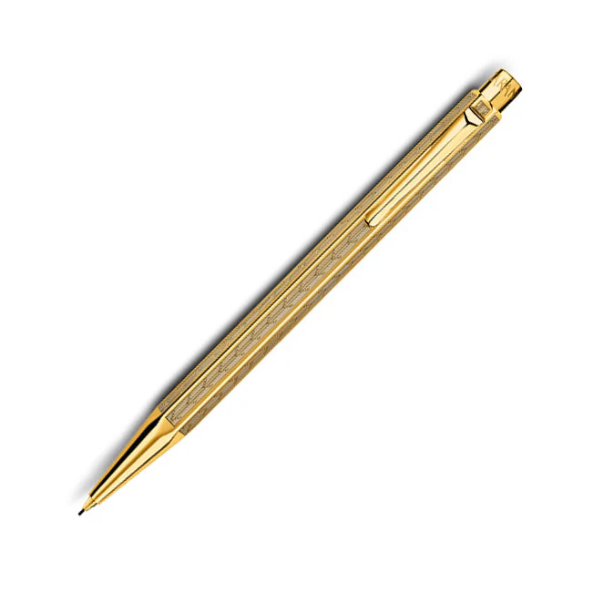 Caran d'Ache Ecridor Chevron Gold Mechanical Pencil 0.7mm
