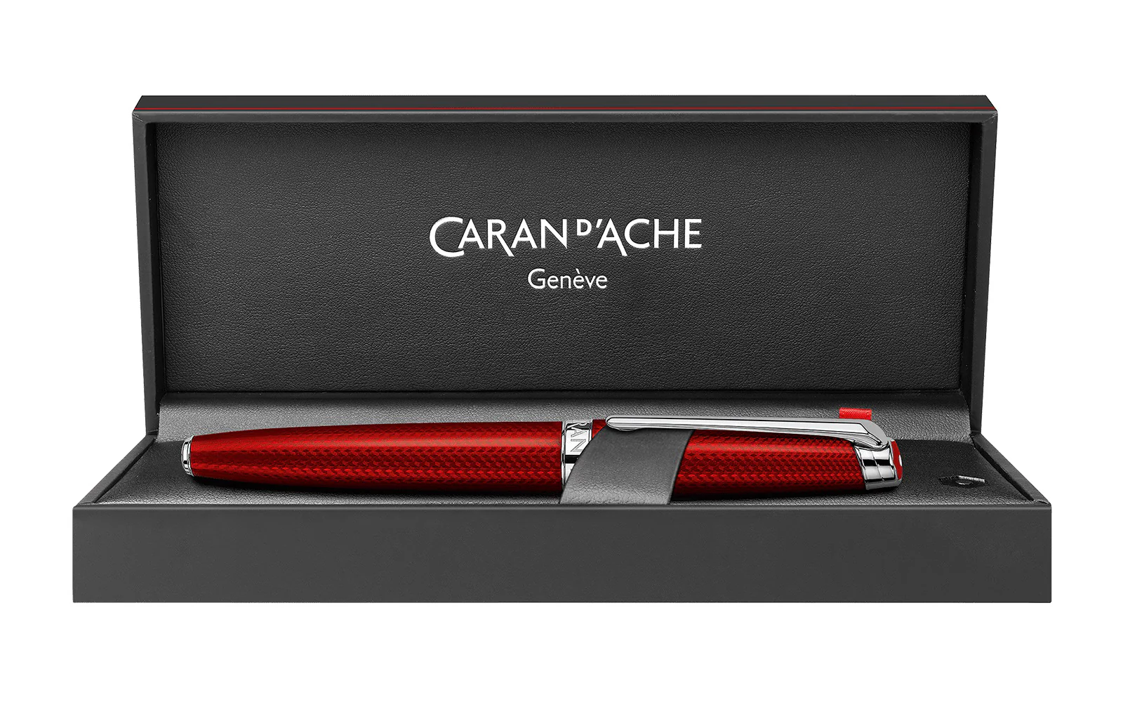 Caran d'Ache Leman Carmine Red Rollerball Pen - Image 2