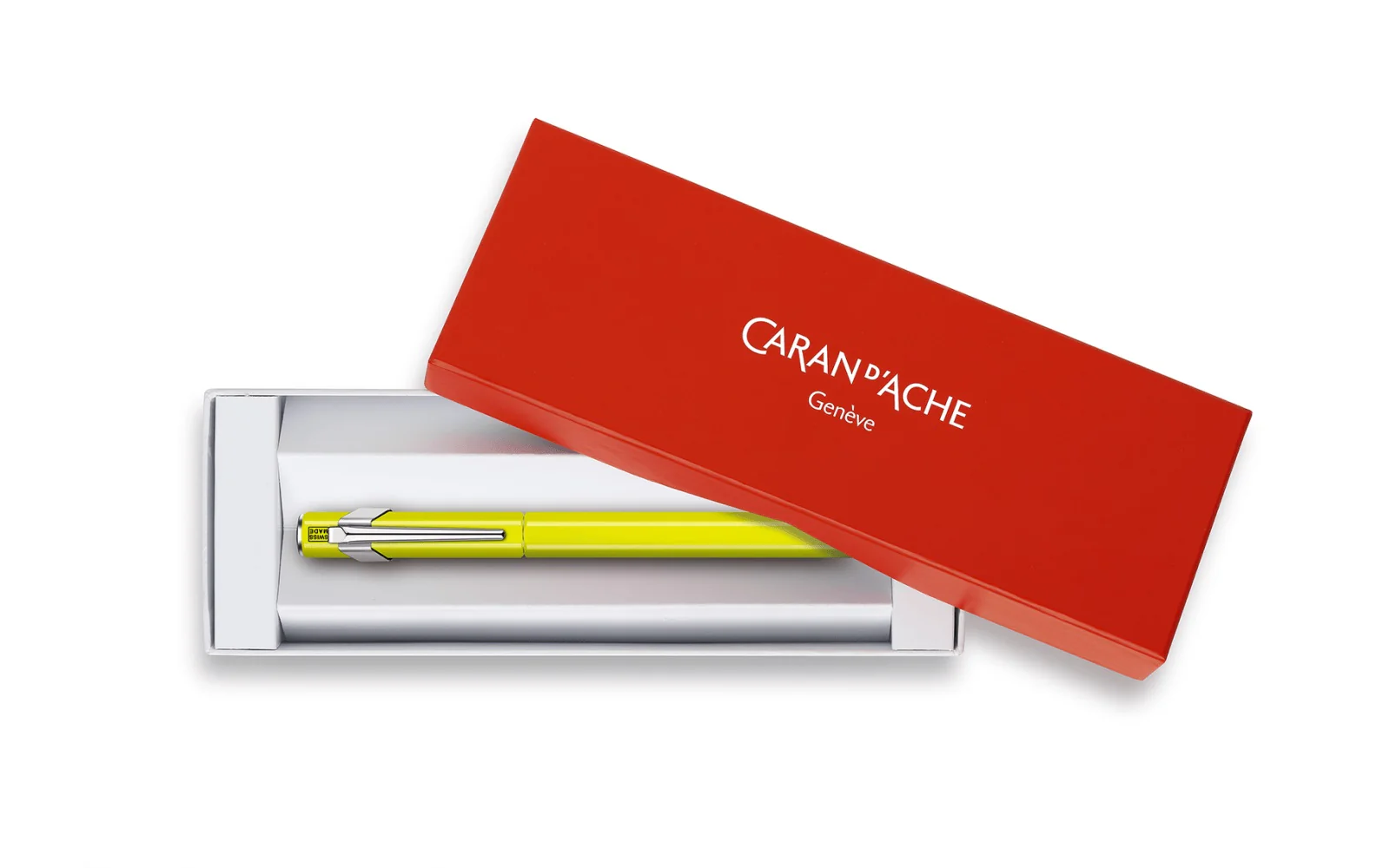 Caran d'Ache 849 Metal Yellow Flou Fountain Pen - Image 4