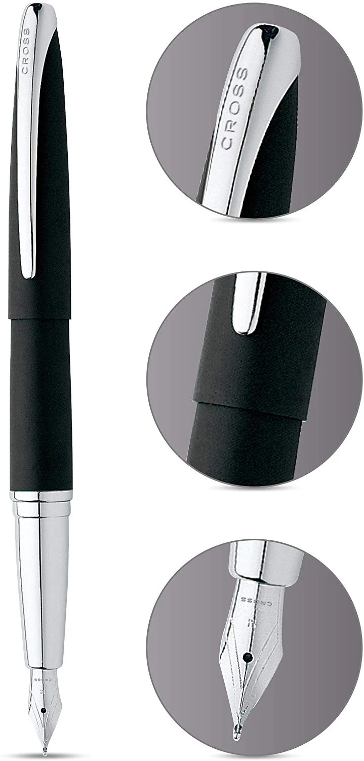 Cross ATX Basalt Black Medium Point Fountain Pen - 886-3MS by Cross - Image 2