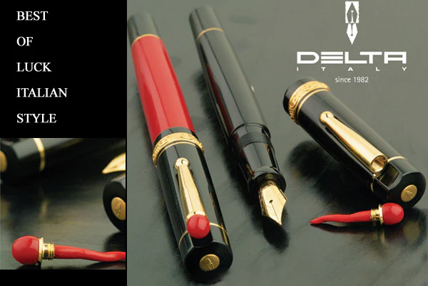 Delta WE Lucky Rollerball Pen Red/Black - Image 2