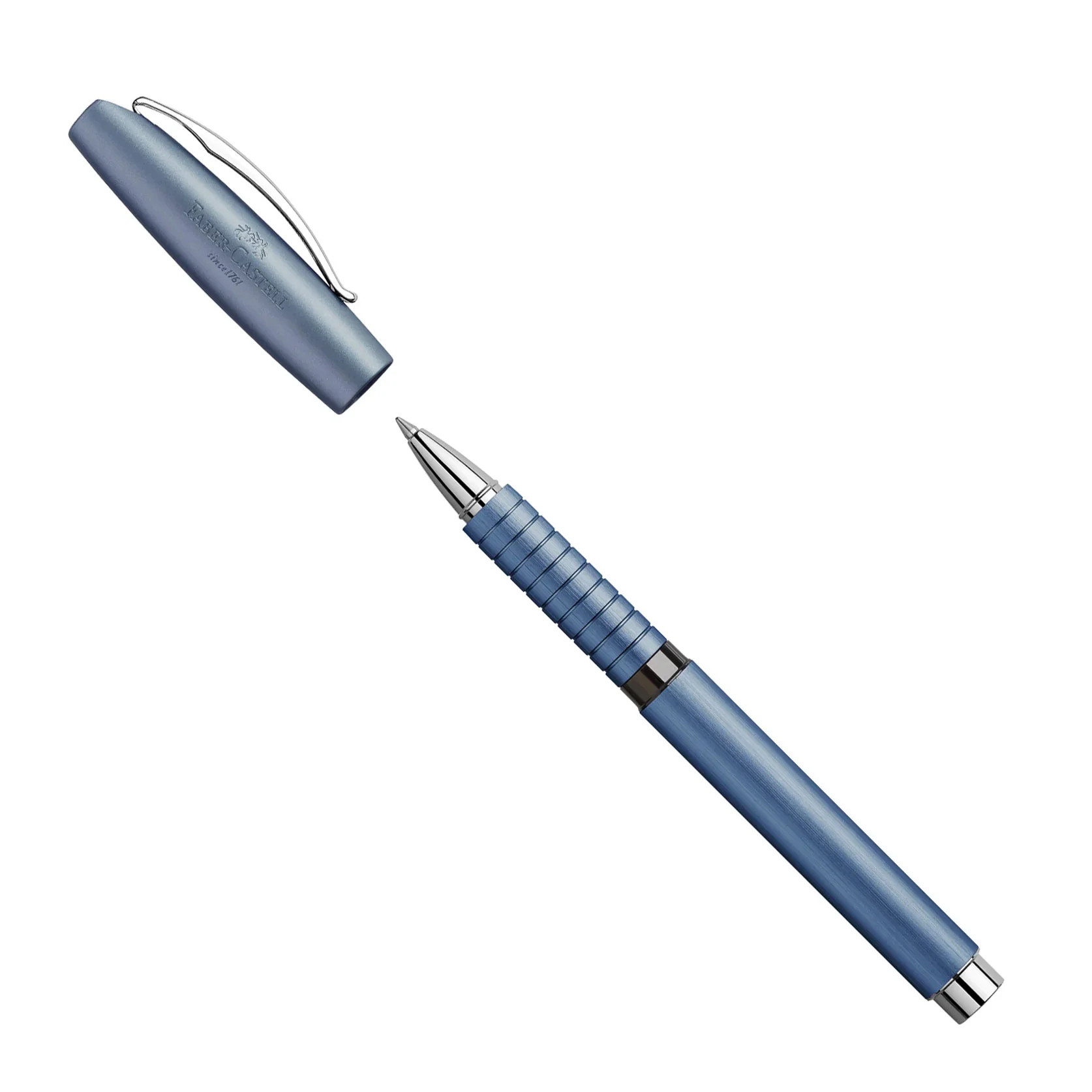 Faber-Castell Essentio Rollerball Pen, Aluminum Blue - Image 3