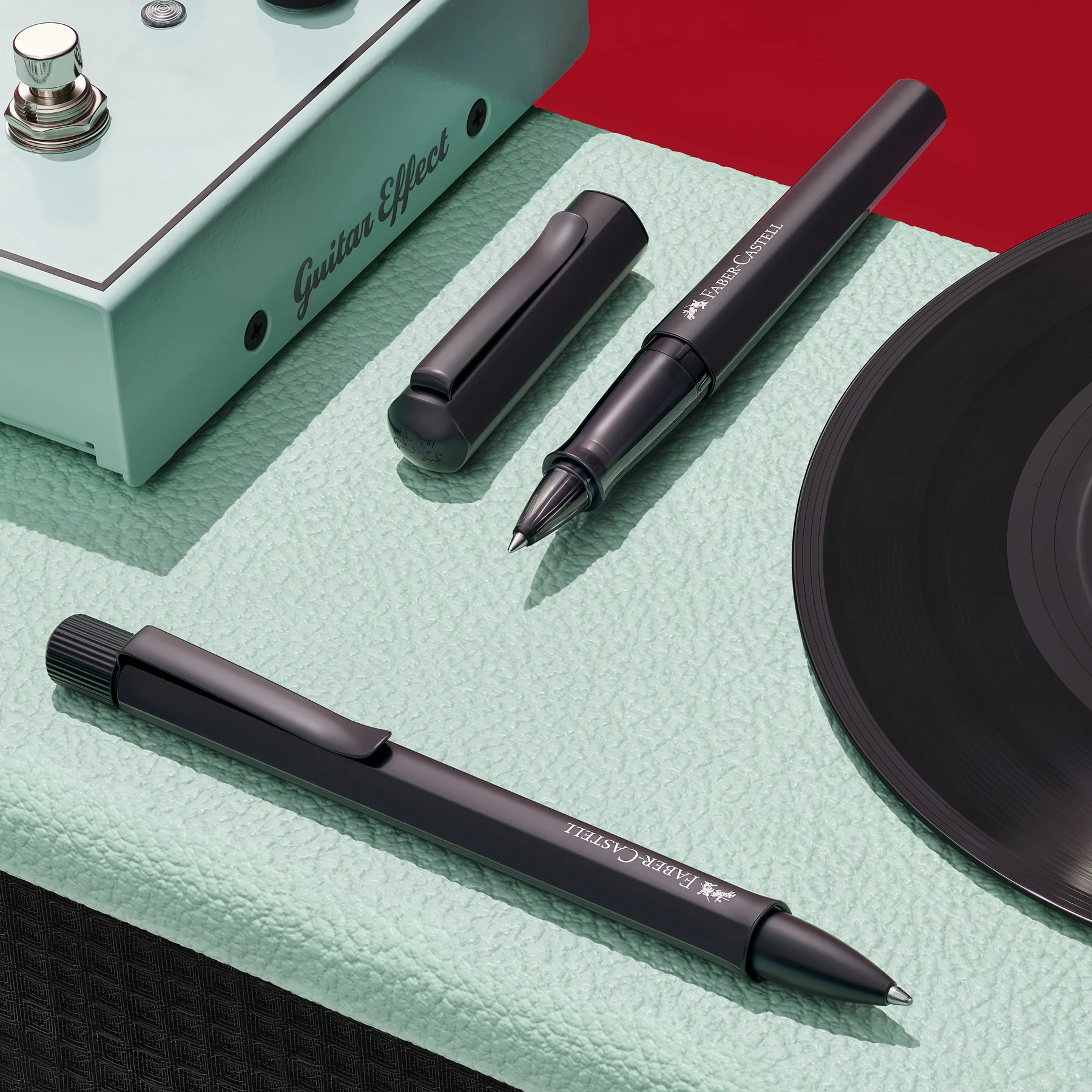 Faber-Castell Hexo Ballpoint Pen Black - Image 4