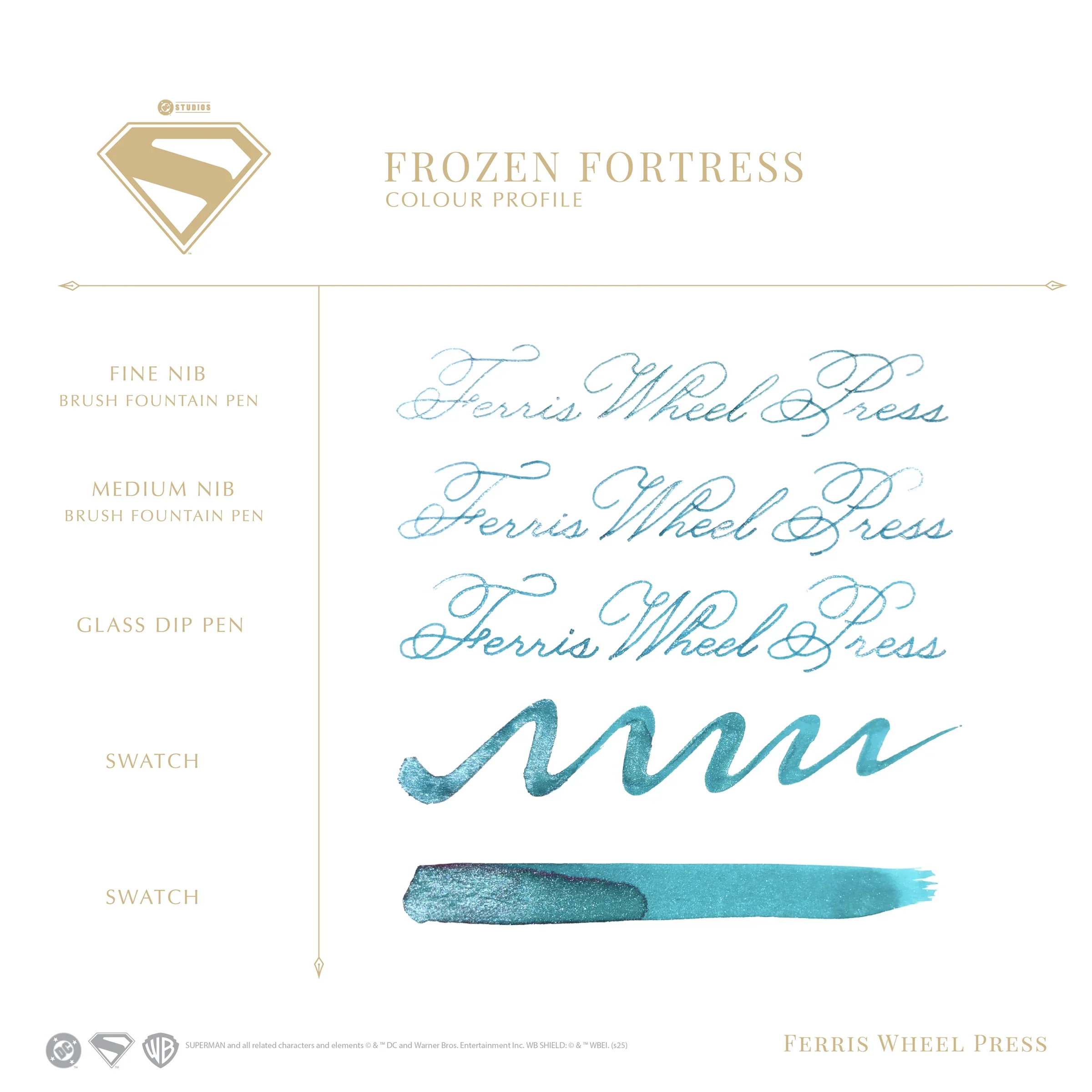 Ferris Wheel Press Warner Bros. | Superman | Frozen Fortress 28ml Ink - Image 2