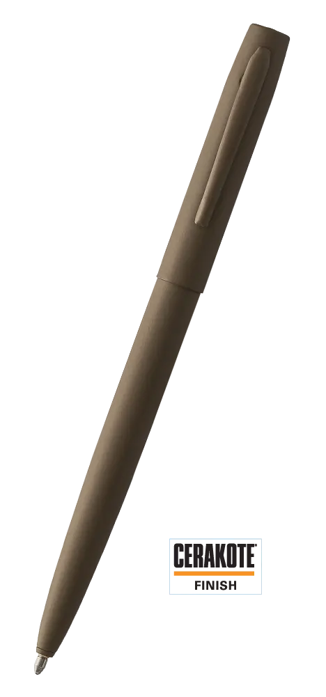 Fisher Flat Dark Earth Cerakote Cap-O-Matic Space Pen - Image 2