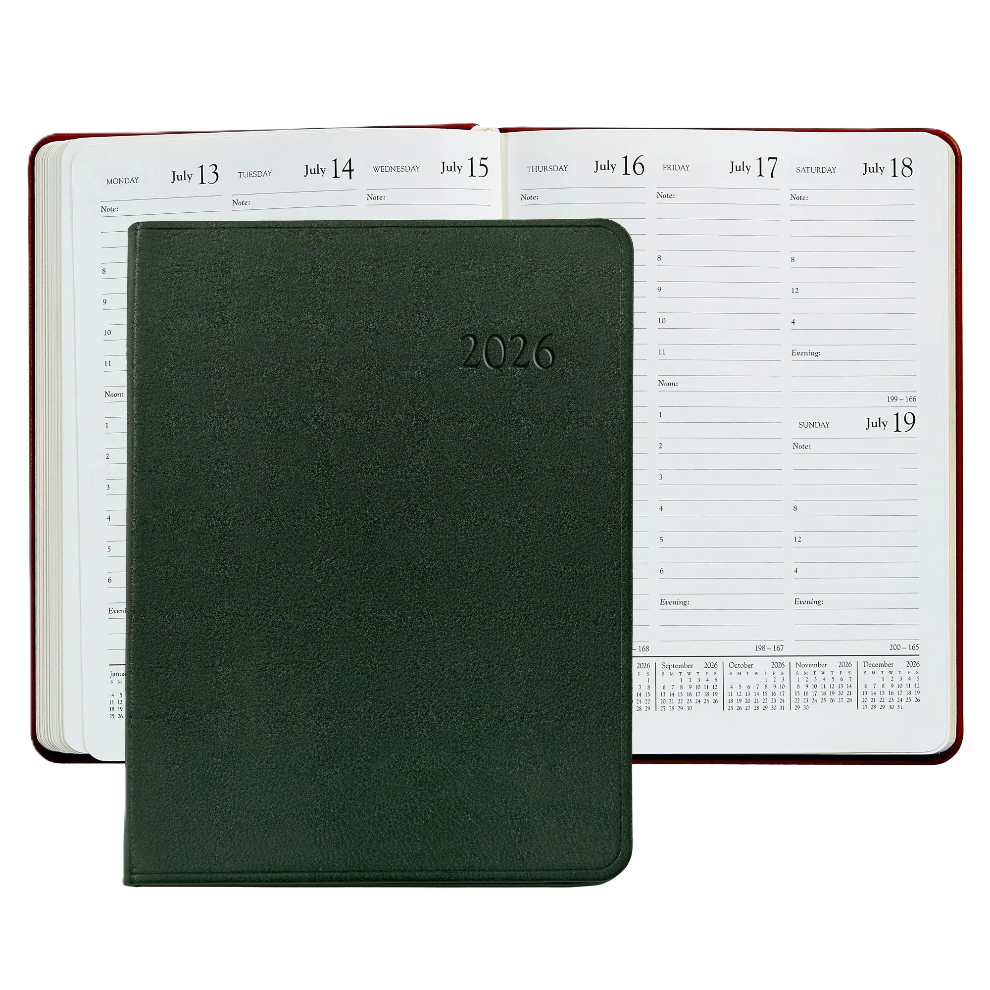 Graphic Image 2026 Desk Diary Traditional Leather - Image 10