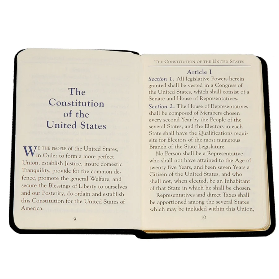 Graphic Image Mini United States Constitution Navy Traditional Leather - Image 2