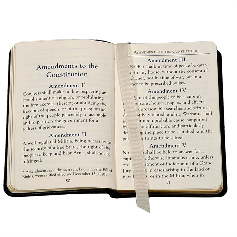 Graphic Image Mini United States Constitution Navy Traditional Leather - Image 4