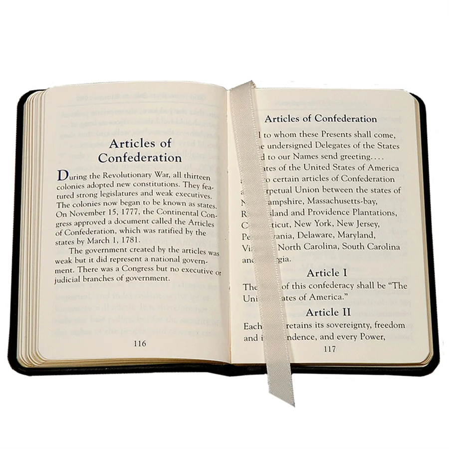 Graphic Image Mini United States Constitution Navy Traditional Leather - Image 5