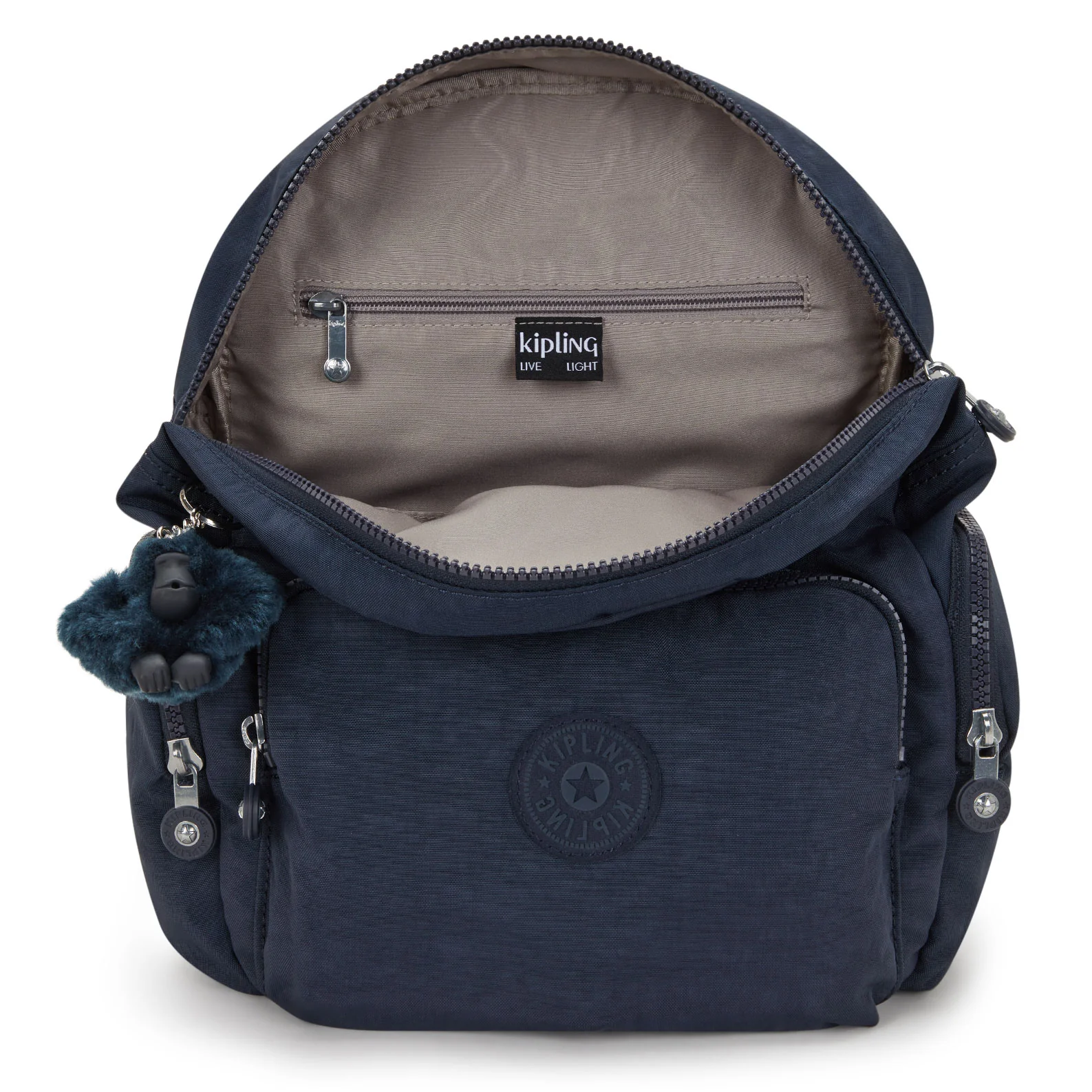 Kipling City Zip Small  Backpack Blue Bleu - Image 3