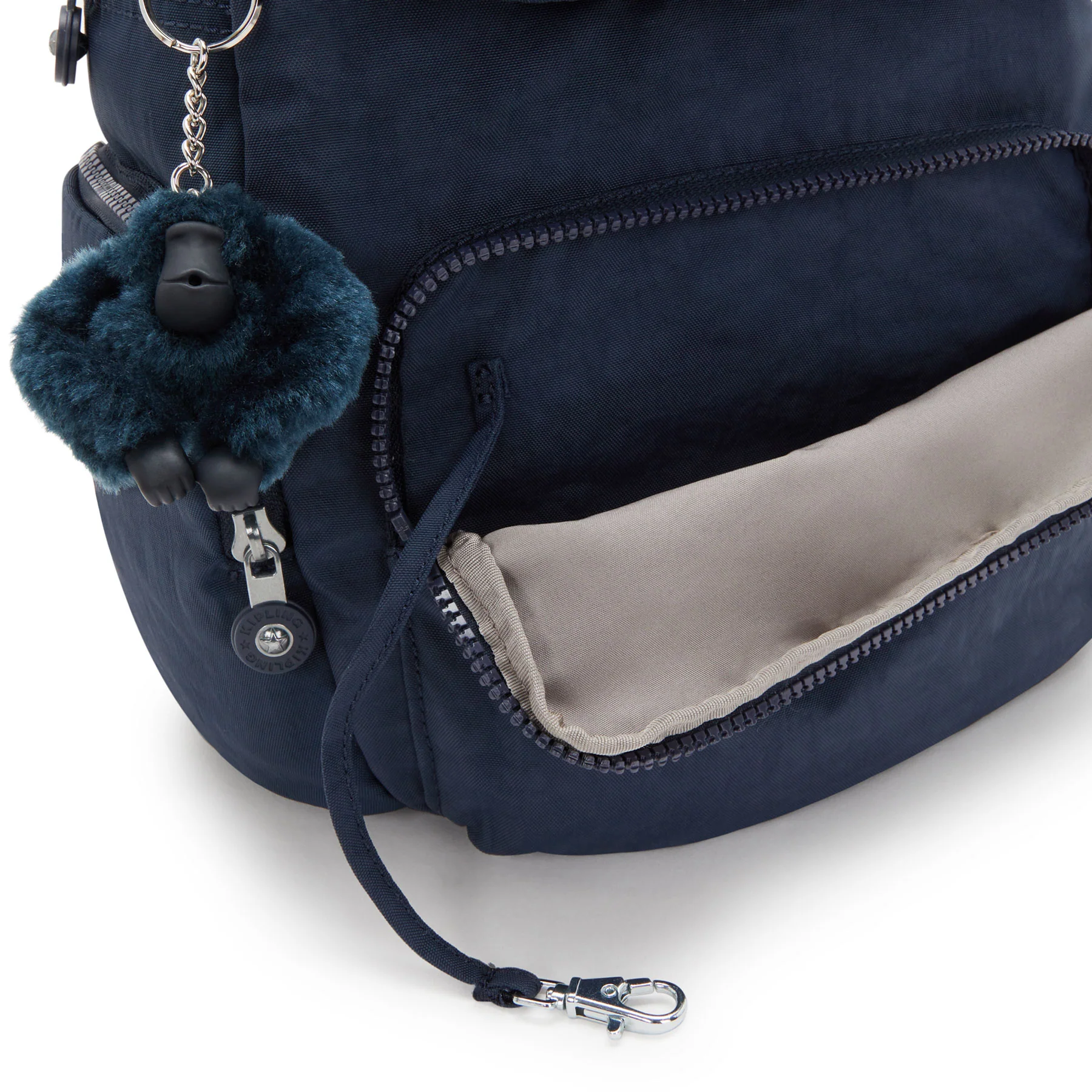 Kipling City Zip Small  Backpack Blue Bleu - Image 6