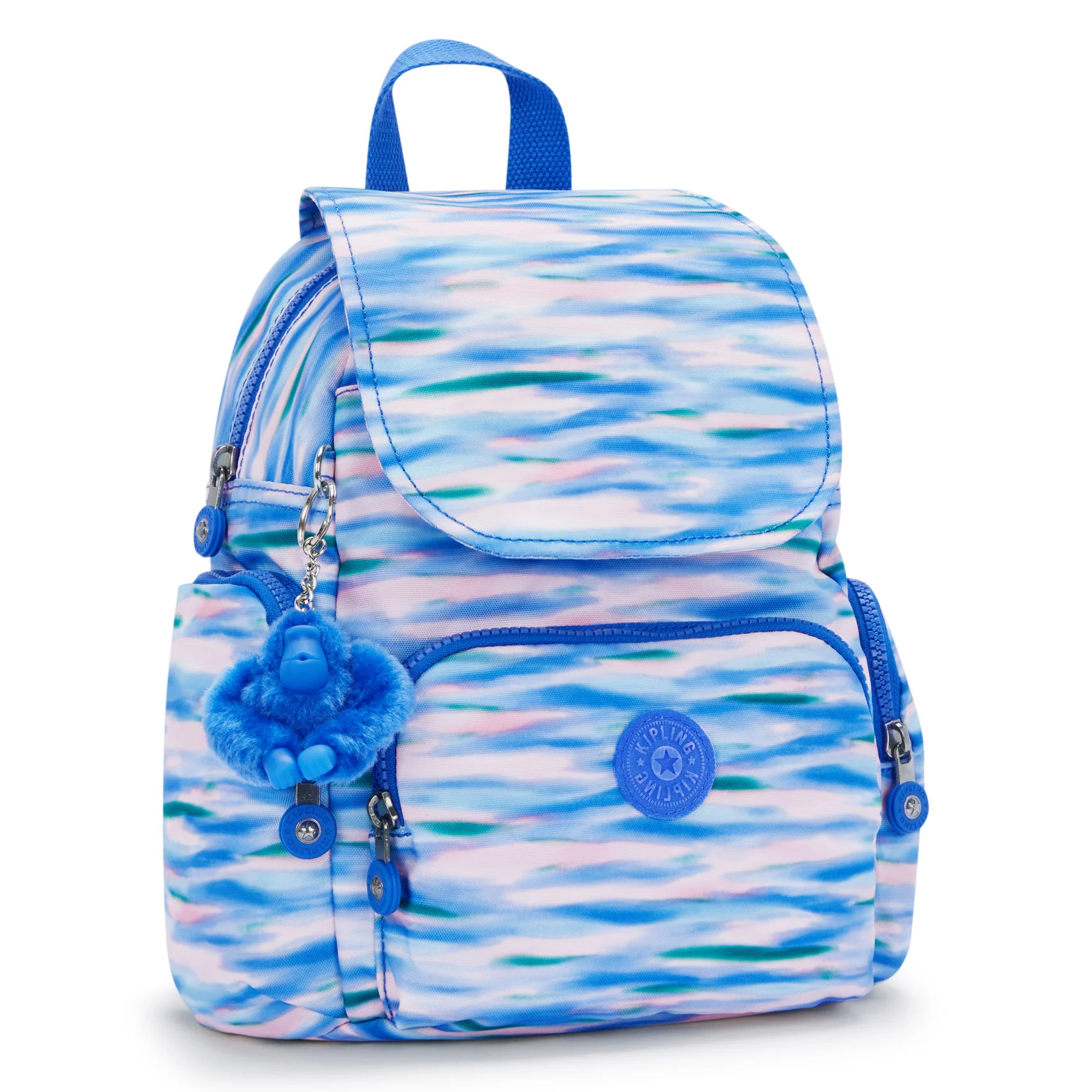 Kipling City Zip Small Backpack Diluted Blue - Image 4