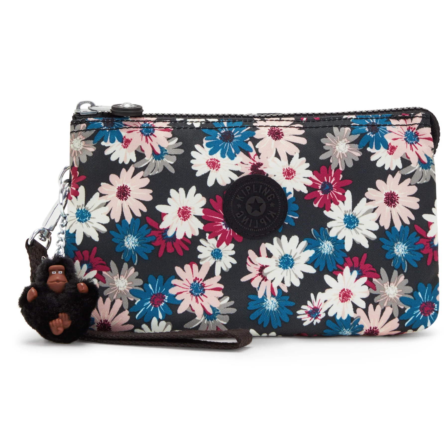 Kipling Creativity XL Extra Large Printed Wristlet Blooming Petals