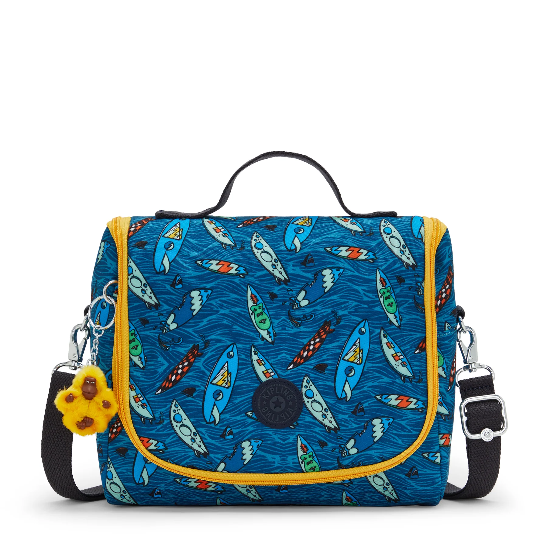 Kipling New Kichirou Printed Lunch Bag Funky Surf