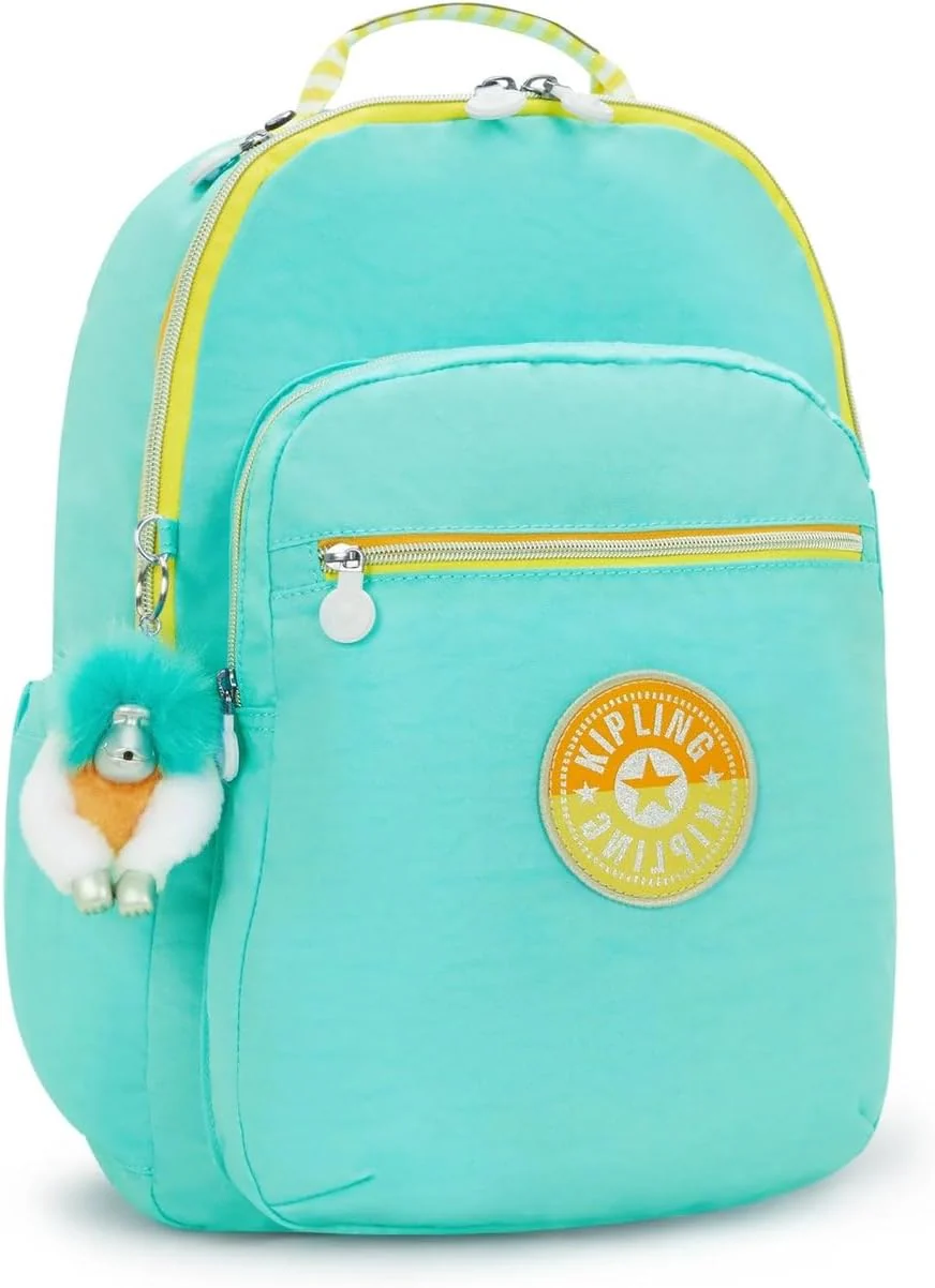 Kipling Seoul Large 15" Laptop Backpack - Poppy Aqua C - Image 2
