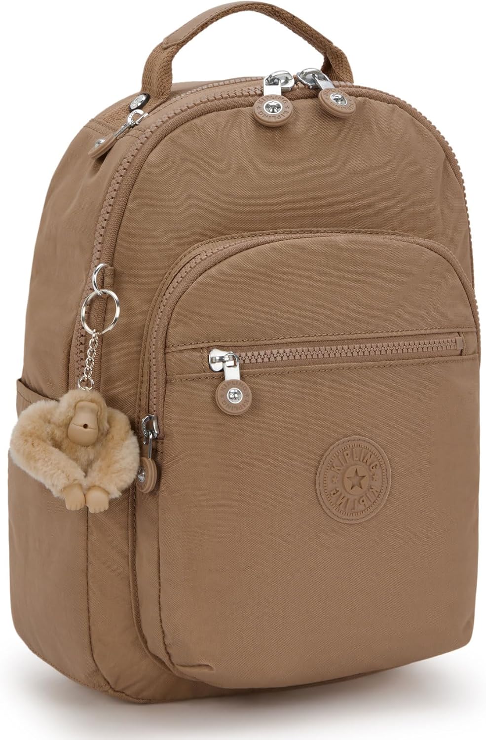 Kipling Seoul Small Nylon Tablet Backpack Early Tan - Image 2