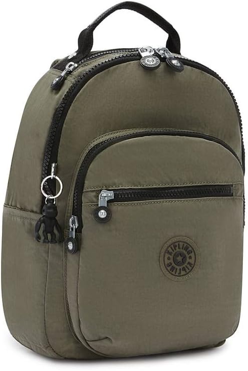 Kipling Seoul Small Nylon Tablet Backpack Moss Green - Image 2