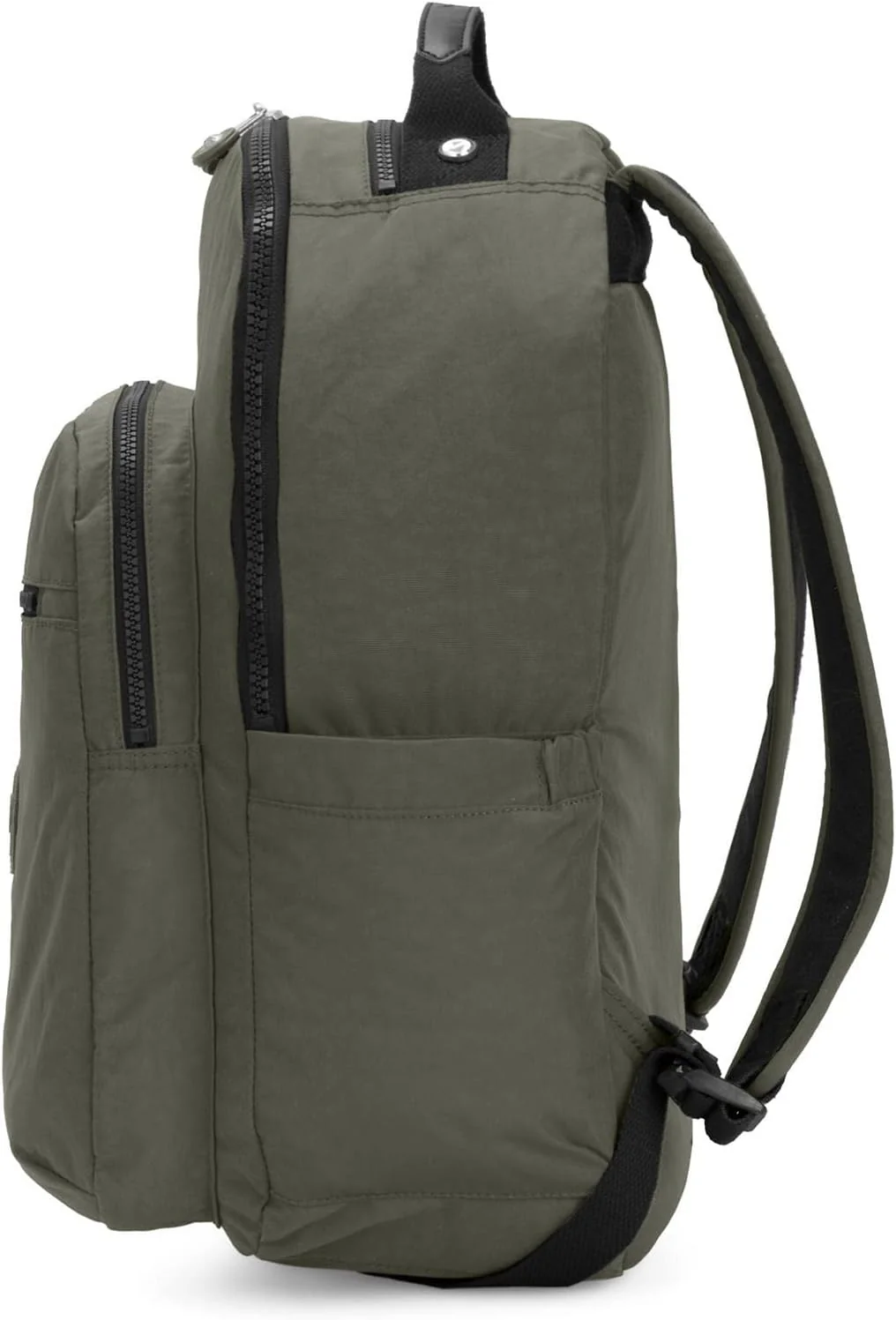 Kipling Seoul Small Nylon Tablet Backpack Moss Green - Image 3