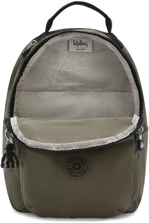 Kipling Seoul Small Nylon Tablet Backpack Moss Green - Image 5
