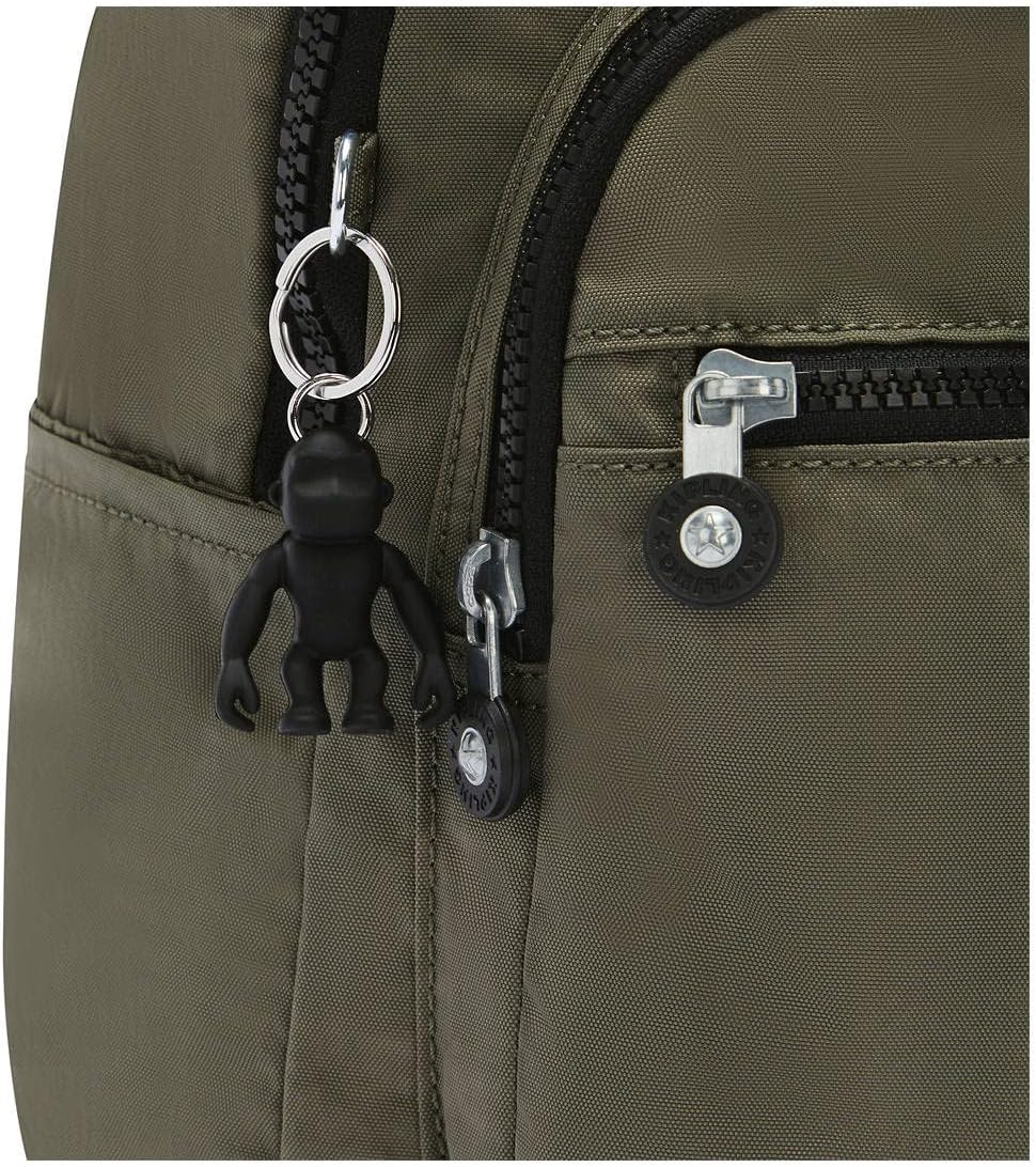 Kipling Seoul Small Nylon Tablet Backpack Moss Green - Image 6