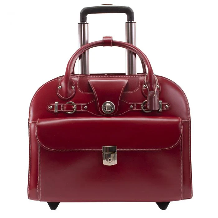 McKlein USA EDGEBROOK | 15” Leather Wheeled Laptop Briefcase - Image 2