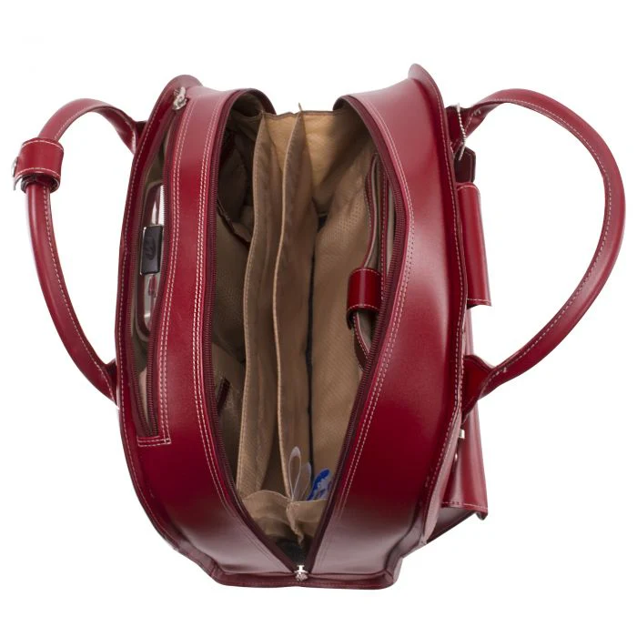 McKlein USA EDGEBROOK | 15” Leather Wheeled Laptop Briefcase - Image 3