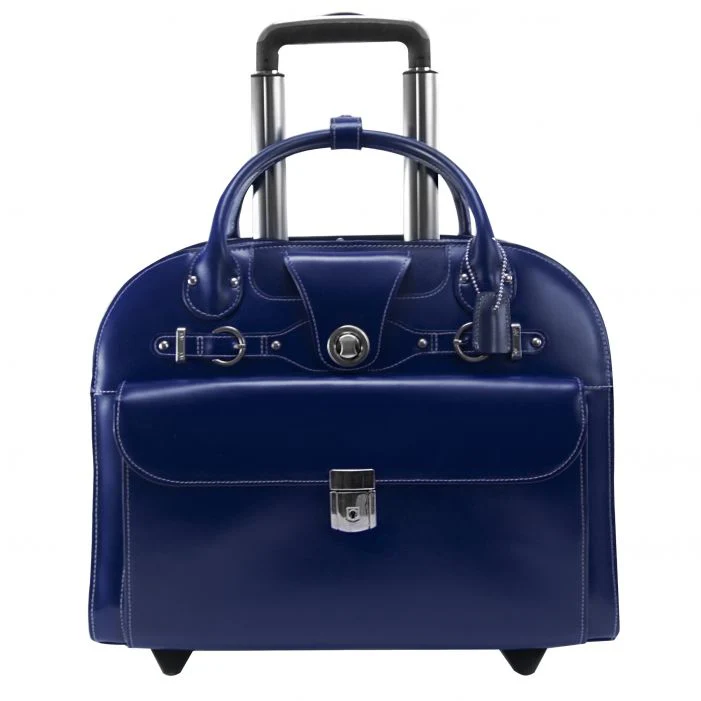 McKlein USA EDGEBROOK | 15” Leather Wheeled Laptop Briefcase - Image 2