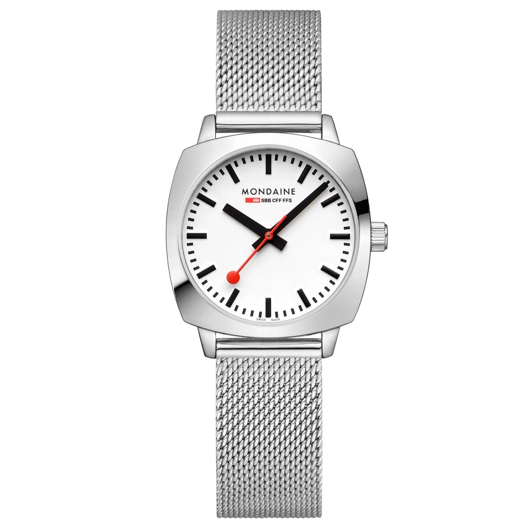 Mondaine Petite Cushion Watch Stainless steel, 31 mm MSL.31110.SM