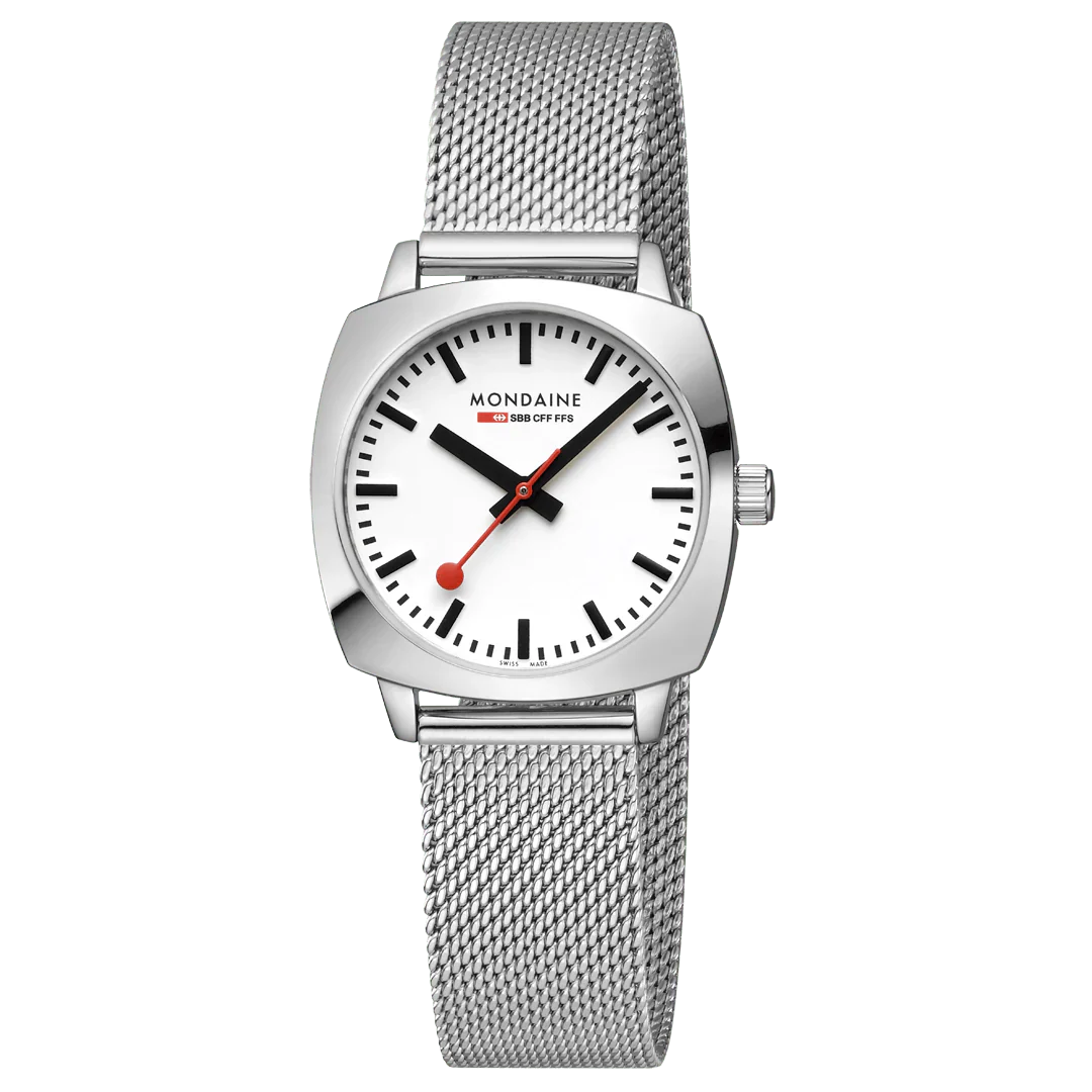 Mondaine Petite Cushion Watch Stainless steel, 31 mm MSL.31110.SM - Image 8