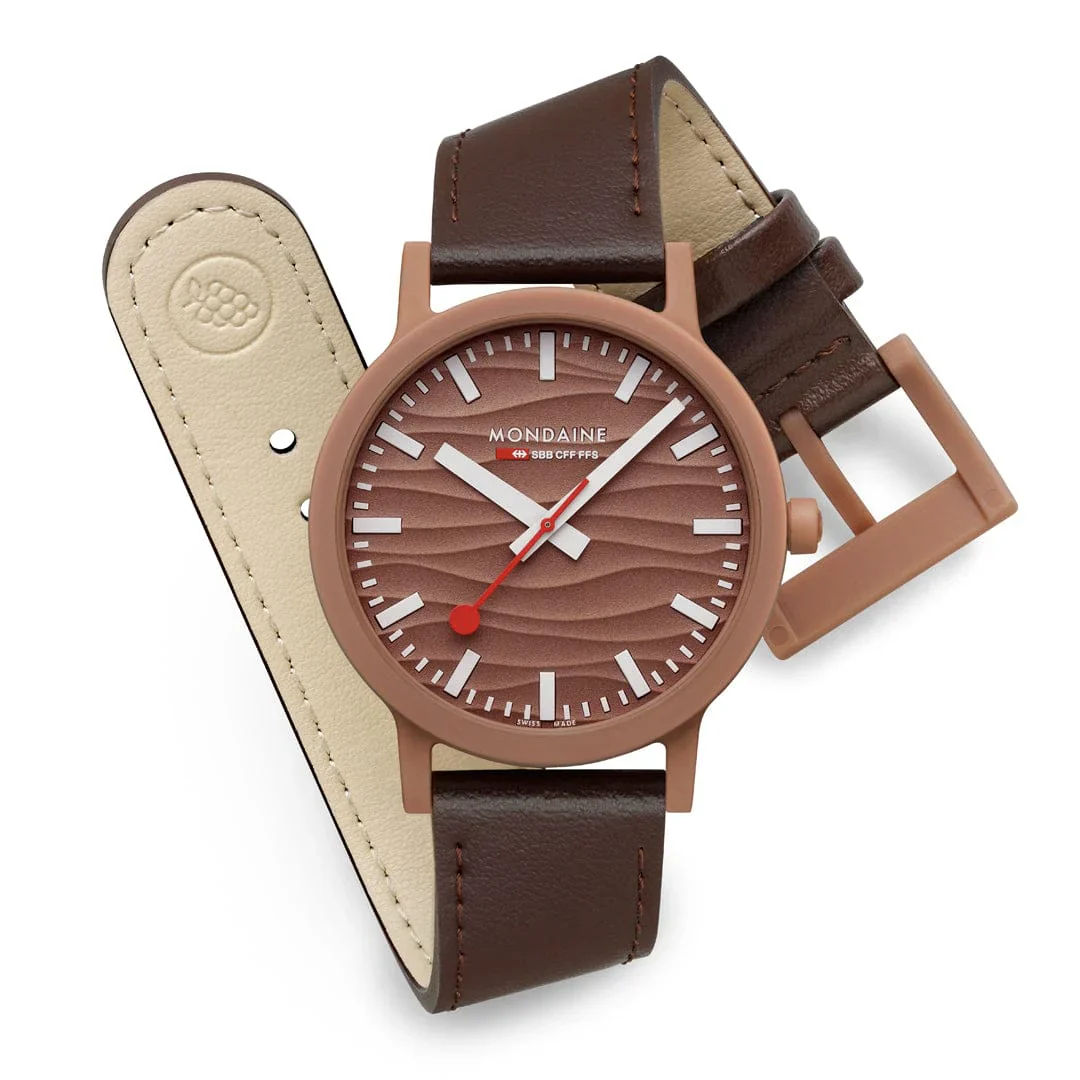 Mondaine Essence, 41 mm Men's Watch, Mocha Mousse, Limited Edition - Image 6