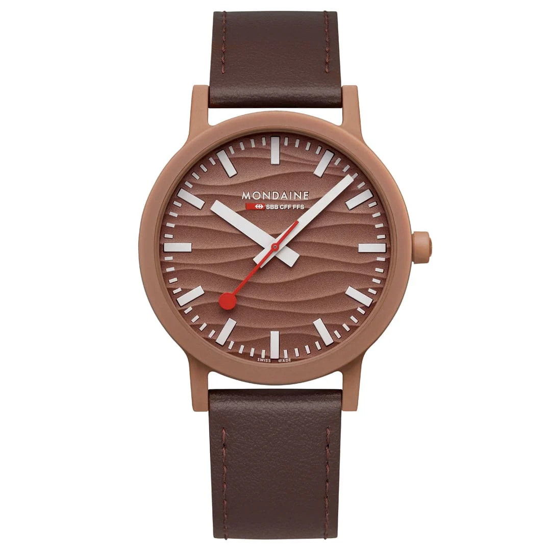 Mondaine Essence, 41 mm Men's Watch, Mocha Mousse, Limited Edition - Image 7
