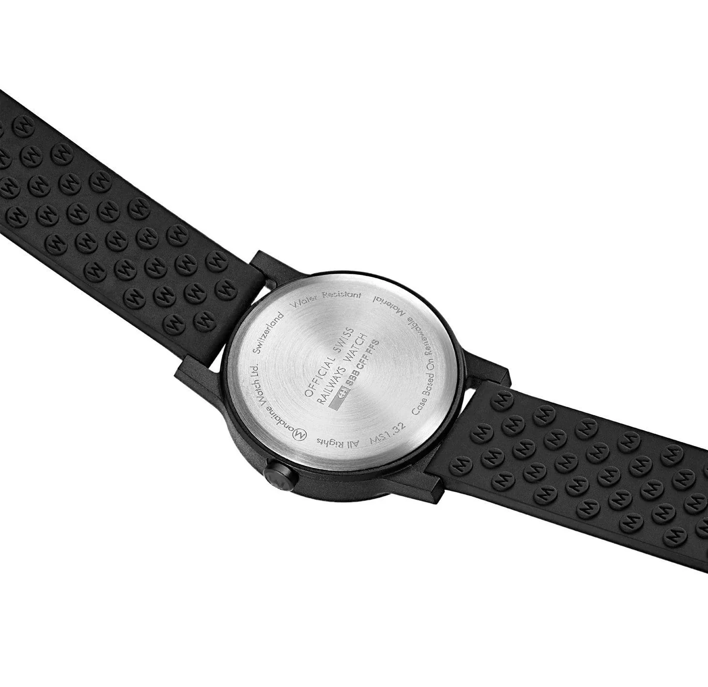 Mondaine Essence Men's Watch, 32 mm, Black Watch Strap - Image 4