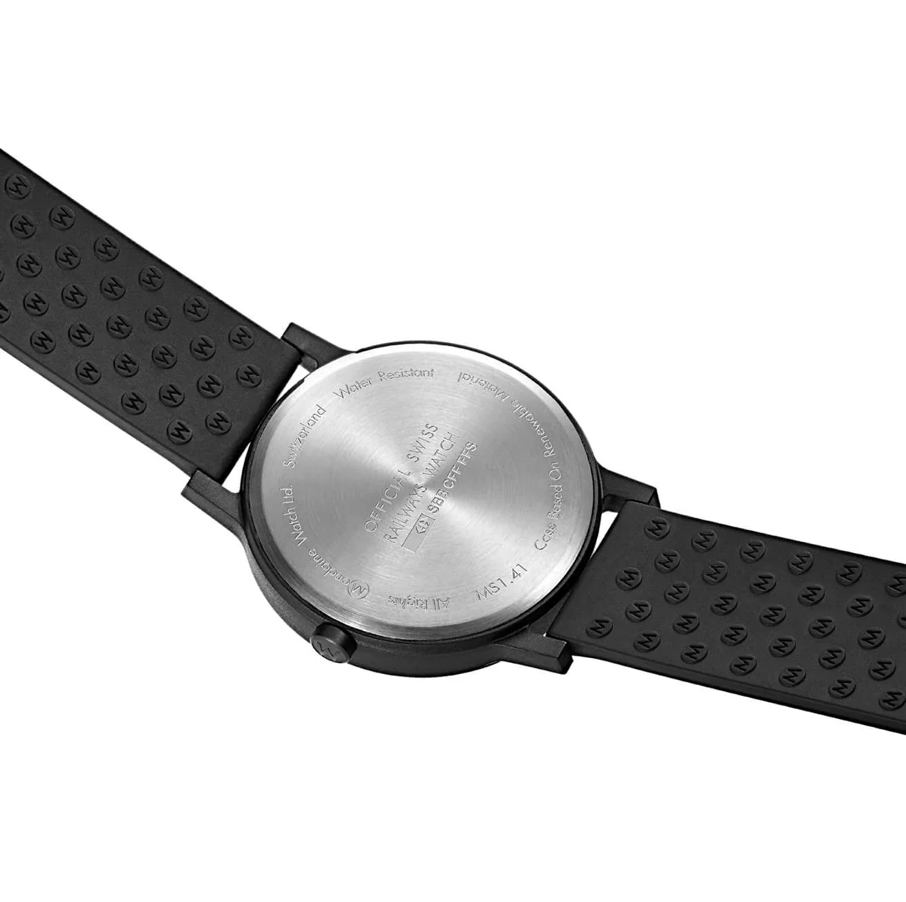 Mondaine Essence Men's Watch, 41 mm, Black Watch Strap - Image 3