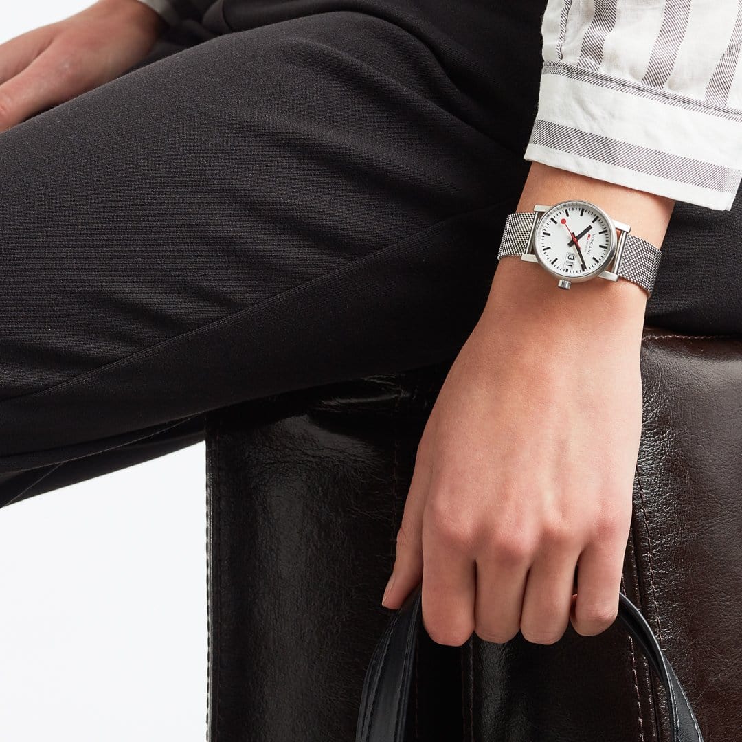 Mondaine EVO2 Stainless Steel 30MM Swiss Women's Watch - Image 2