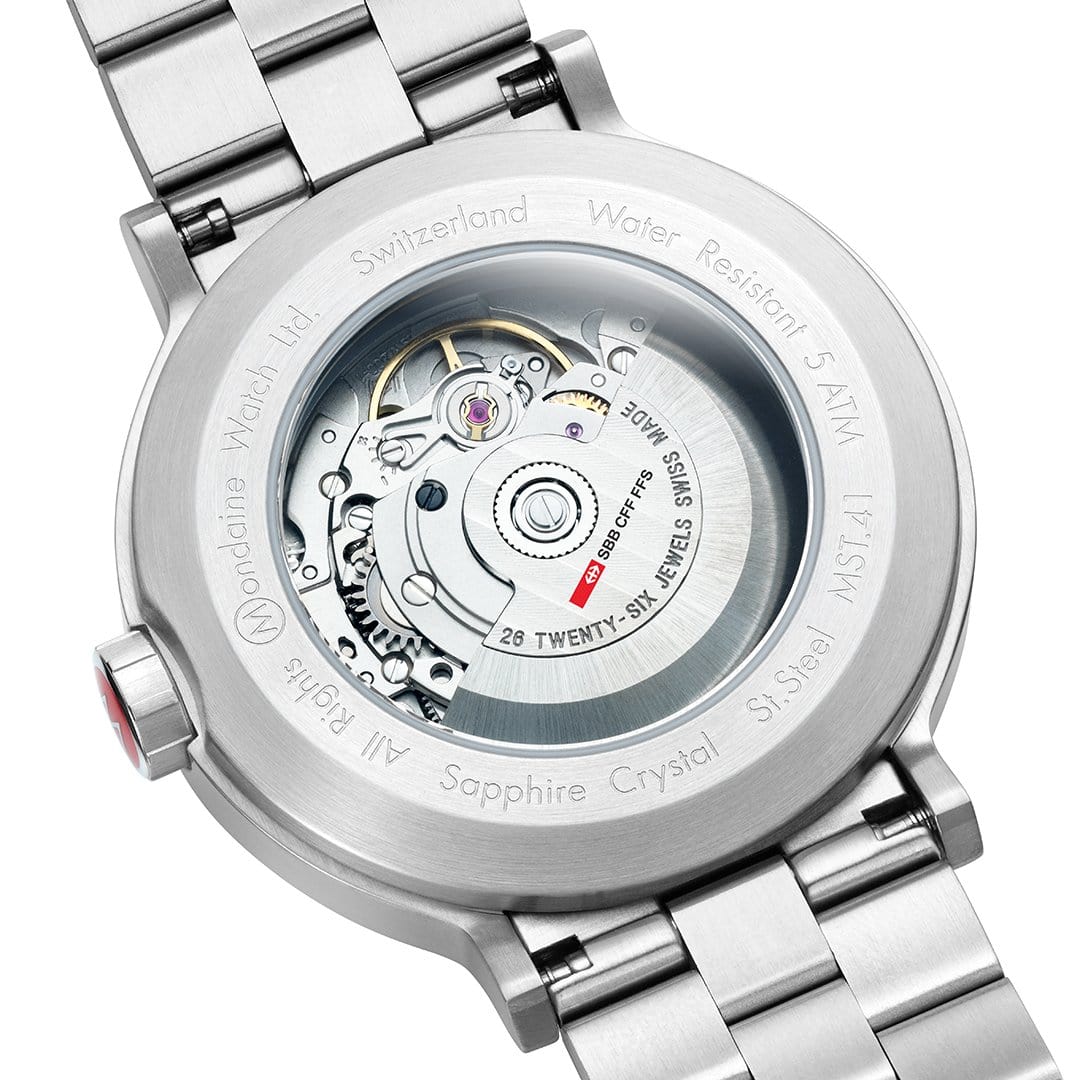 Mondaine Original Automatic Automatic Movement, Stainless Steel Strap, 41 mm - Image 7