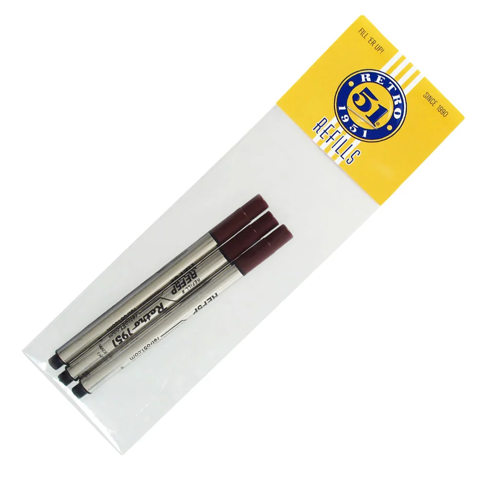 Retro 1951 Tornado Capless Rollerbal Refills - Pack of 3