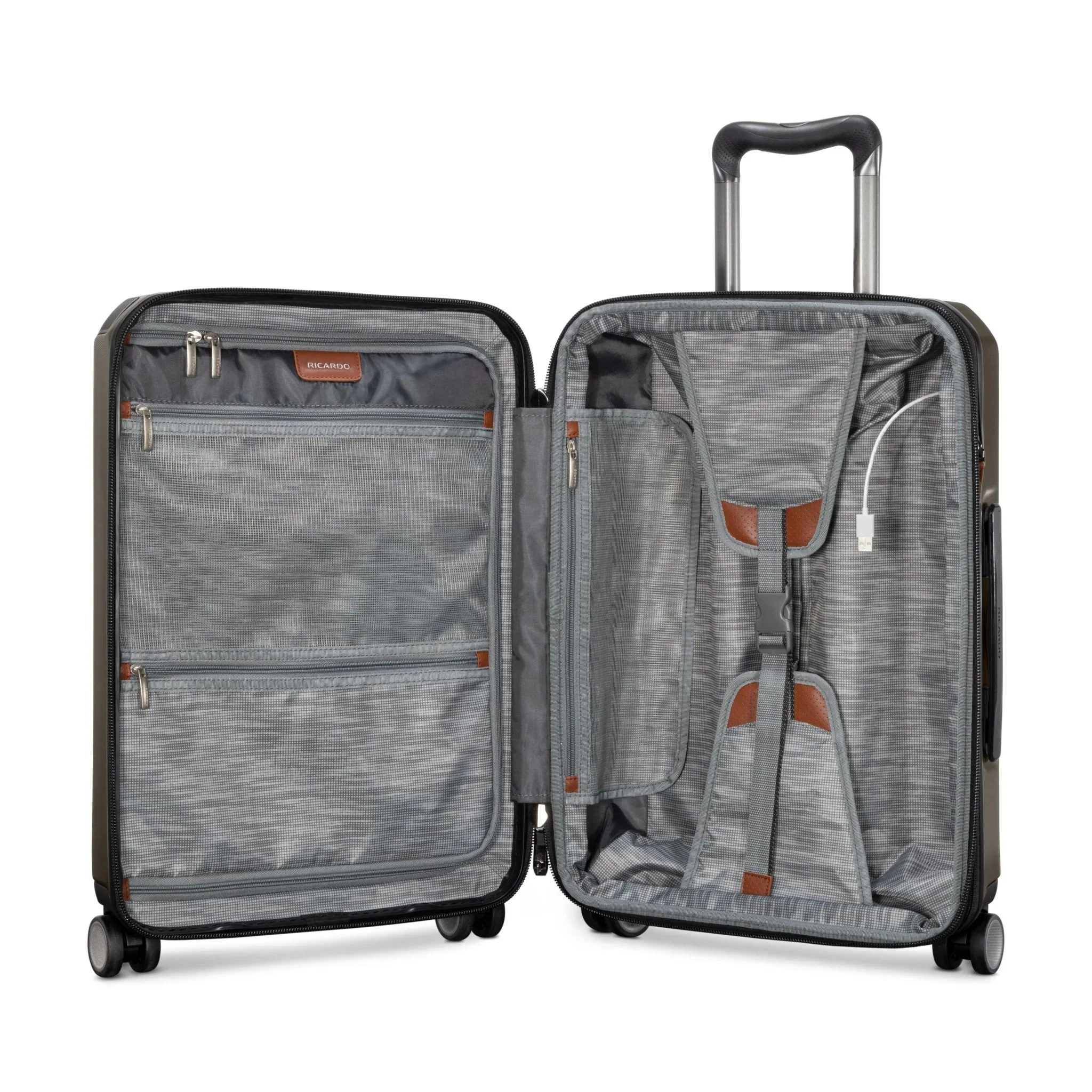 Ricardo of Beverly Hills Montecito 2.0 Hardside 2-Piece Set Green (21" Carry-On, 25" Medium Checked) - Image 4