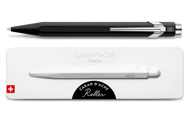Caran d'Ache Roller Pen 849, Black with etui - Image 3
