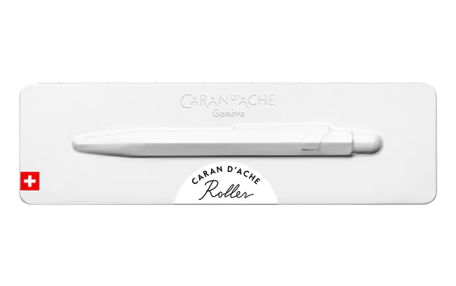 Caran d'Ache Roller Pen 849, White with etui