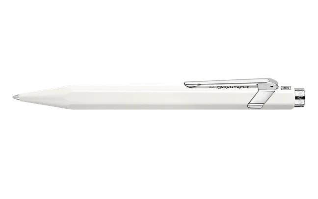 Caran d'Ache Roller Pen 849, White with etui - Image 2