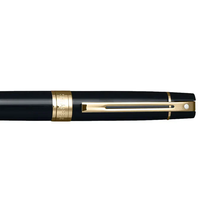 Sheaffer 300 9325 Glossy Black Ballpoint Pen With Gold-tone Trim - Image 5