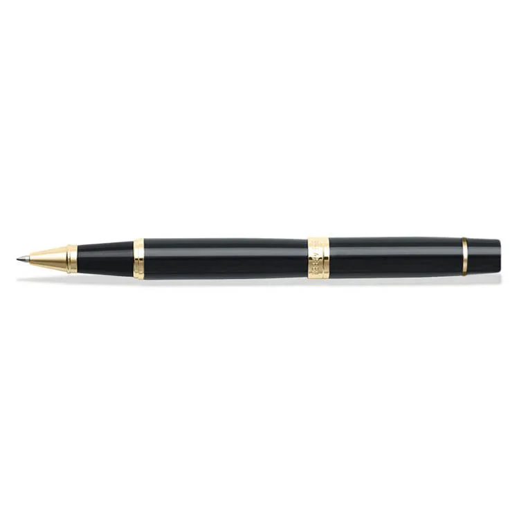 Sheaffer 300 Glossy Black with Gold Trims Rollerball Pen - Image 4